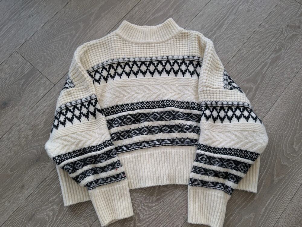 Vintage Arizona Jean Co Women's Sweater Nordic Turtleneck Short Waisted XL/XXL